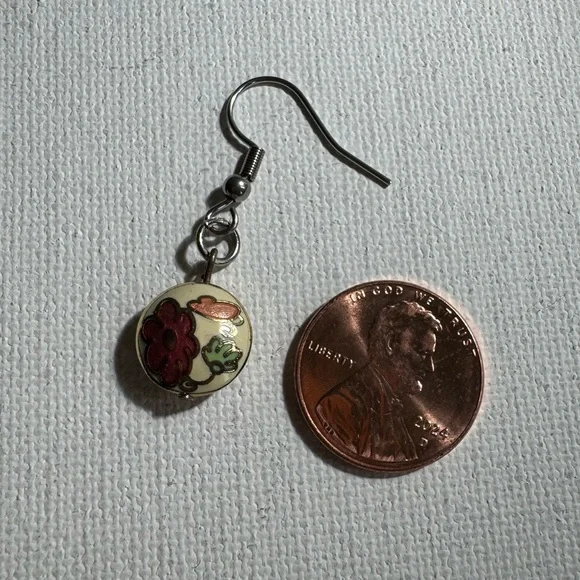 Earrings Cloisonne - Picture 2 of 4